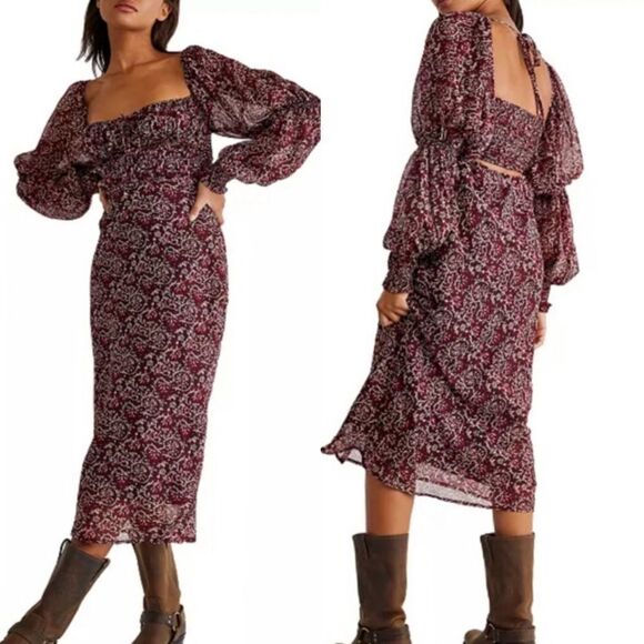 Free People Aglow Midi Dress size XS - Picture 1 of 14